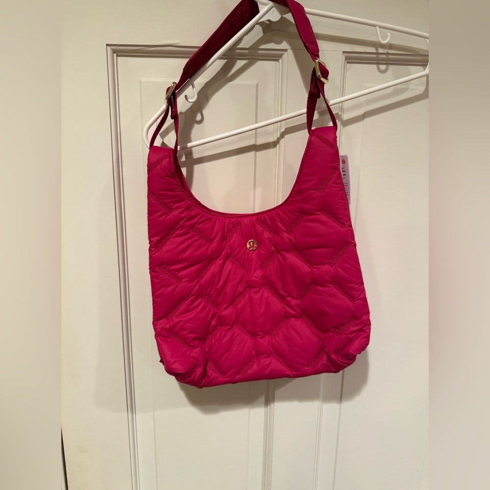NWT Lululemon Berry Rumble Quilted Pleasures Shoulder Mini Bag